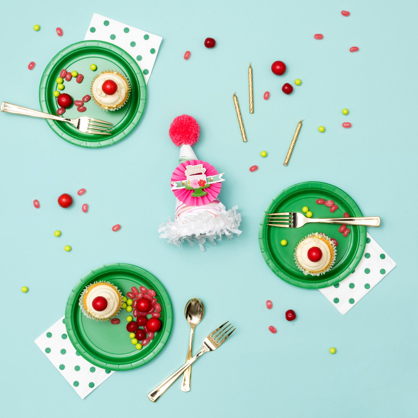 American Crafts - Thickers - Confetti Wishes