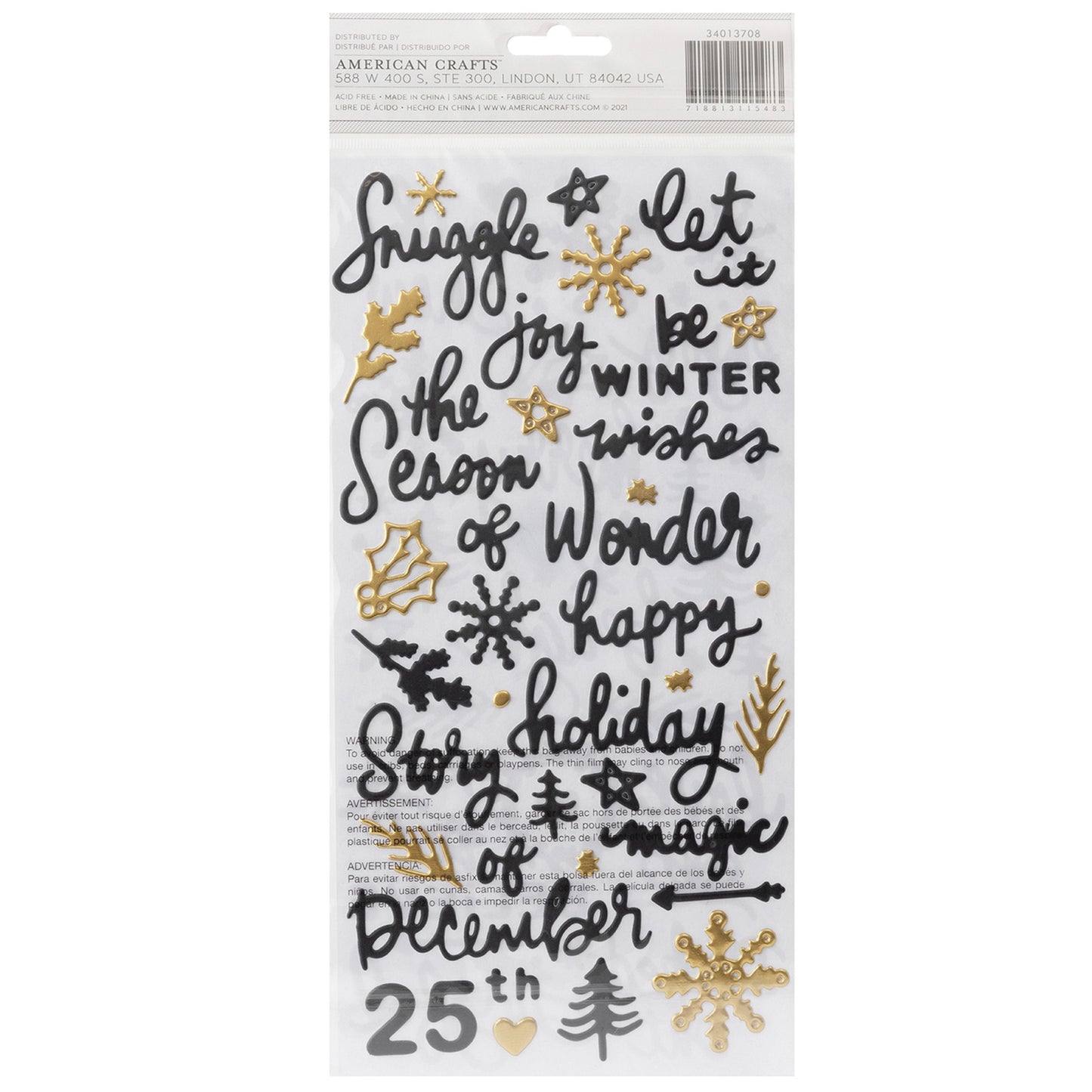 American Crafts - Thickers - Joyful