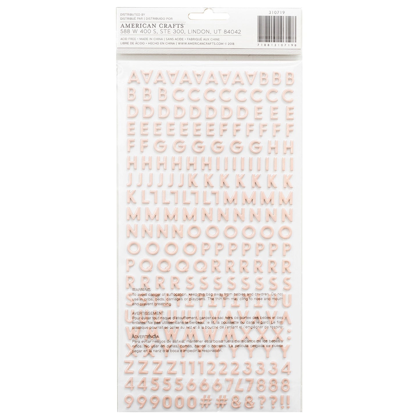 American Crafts - Thickers - Alpha Happy Life