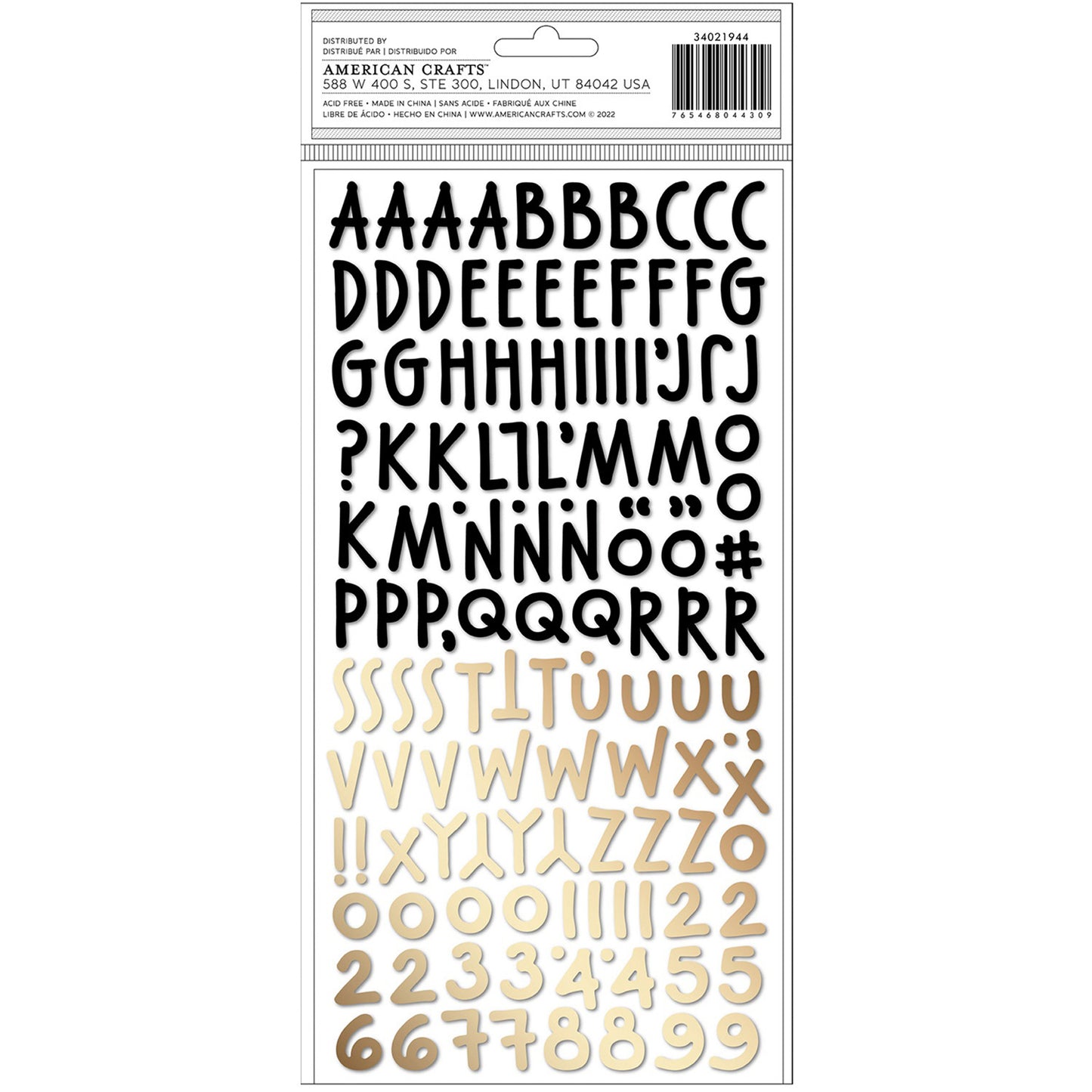 American Crafts - Thickers - Alpha Peppermint Kisses