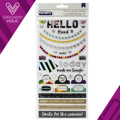 American Crafts - Thickers - Hello Friend