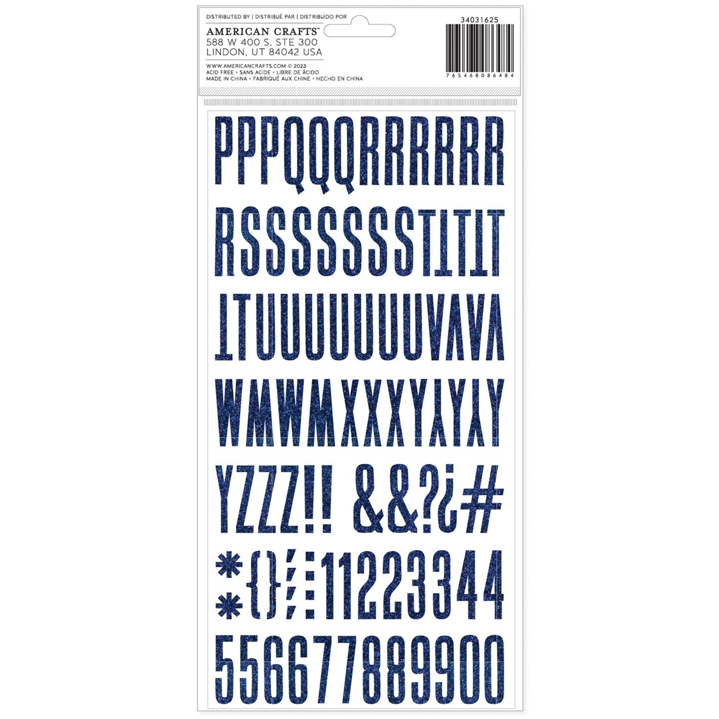 American Crafts - Thickers - Alpha Reasons To Smile