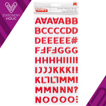 American Crafts - Thickers - Alpha Red Balloon