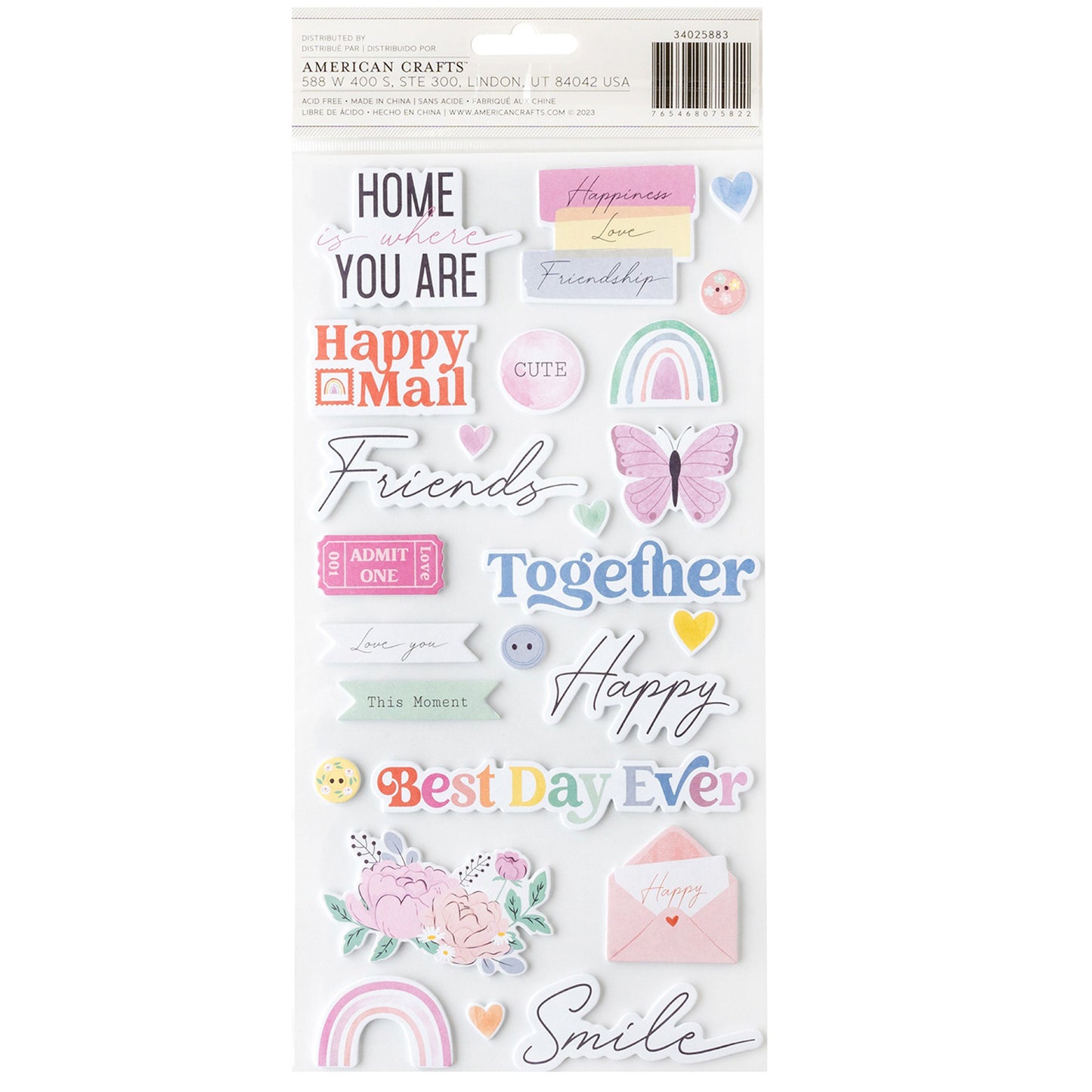 American Crafts - Thickers - Sending Love