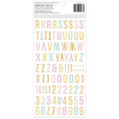 American Crafts - Thickers - Alpha Sketchbook