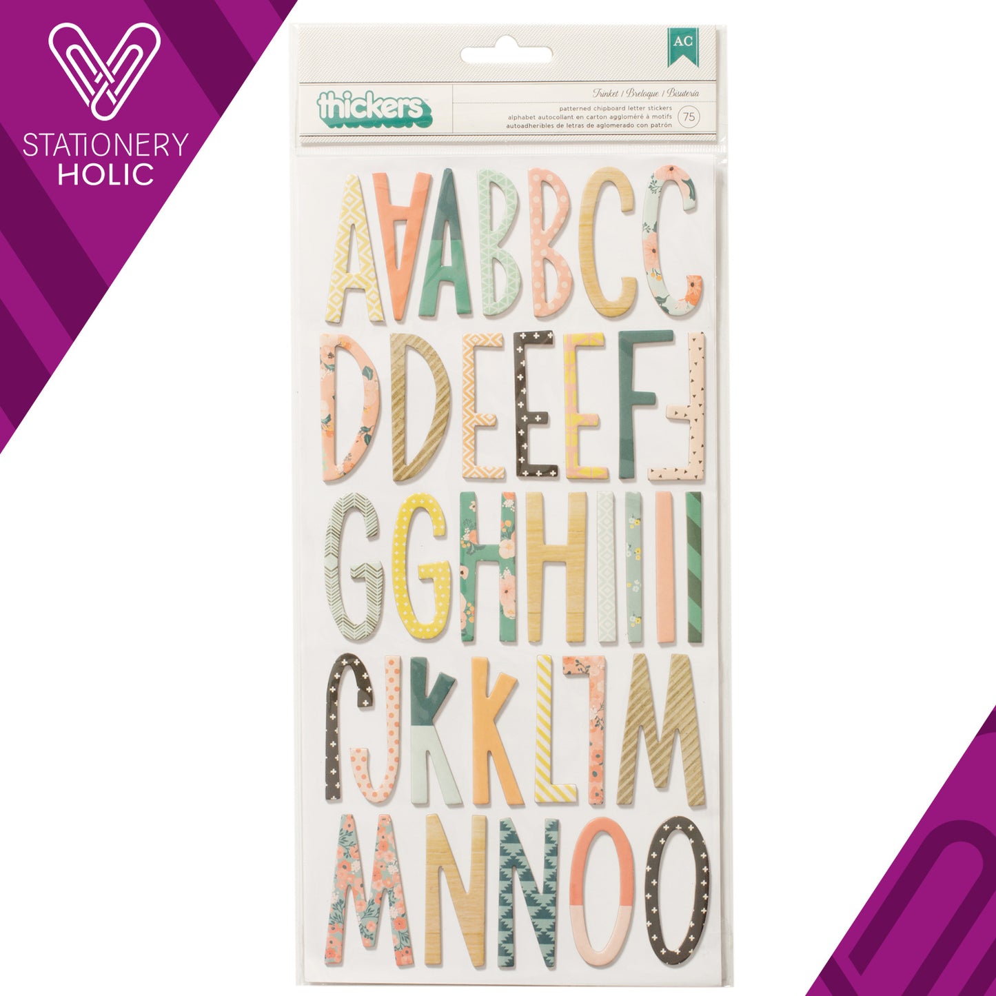 American Crafts - Thickers - Alpha Trinket