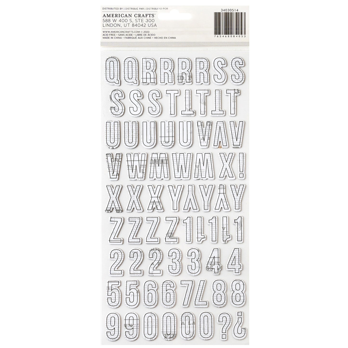 American Crafts - Thickers - Alpha Vicky Boutin