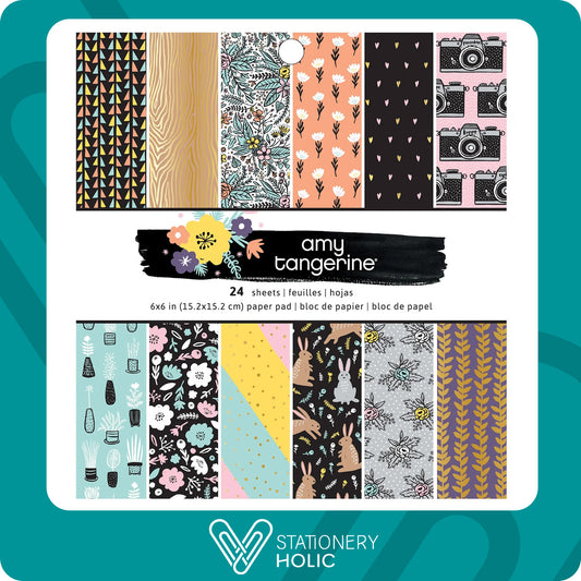 Amy Tangerine - Bloc Papel 6 x 6 - Shine On