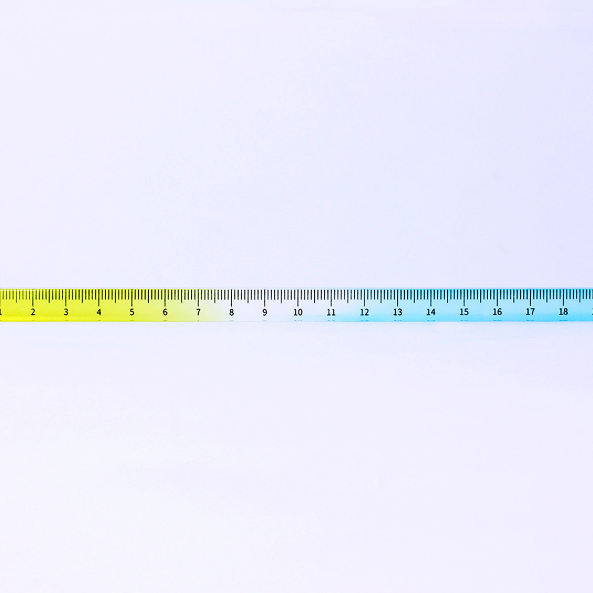 Appree - Regla Acrilico (20 cm) - Celeste Amarillo