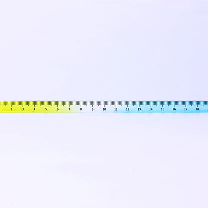 Appree - Regla Acrilico (20 cm) - Celeste Amarillo