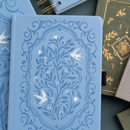 Archer & Olive - Journal Pocket Dotgrid - Songbird Blue