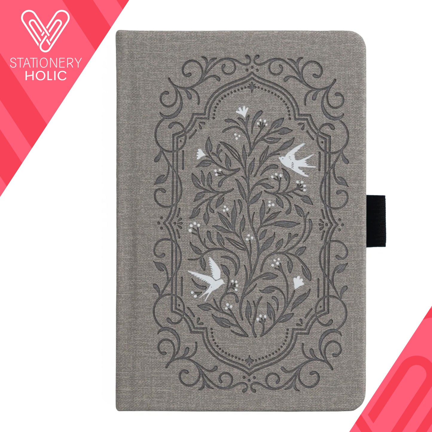 Archer & Olive - Journal Pocket Dotgrid - Songbird Warm Gray