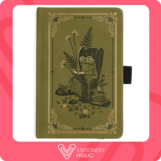 Archer & Olive - Journal Pocket Dotgrid - Literary Frog