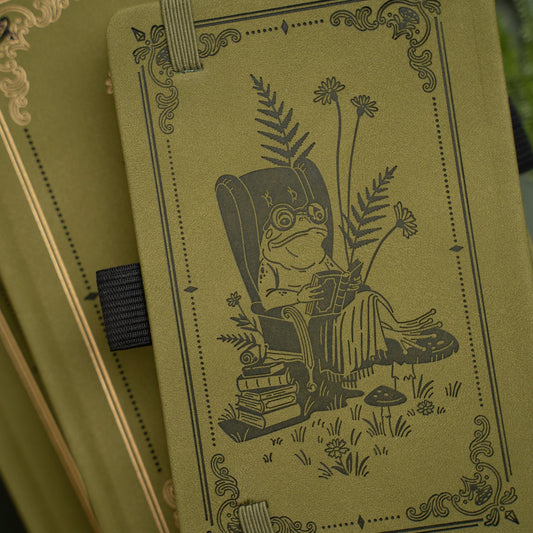 Archer & Olive - Journal Pocket Dotgrid - Literary Frog