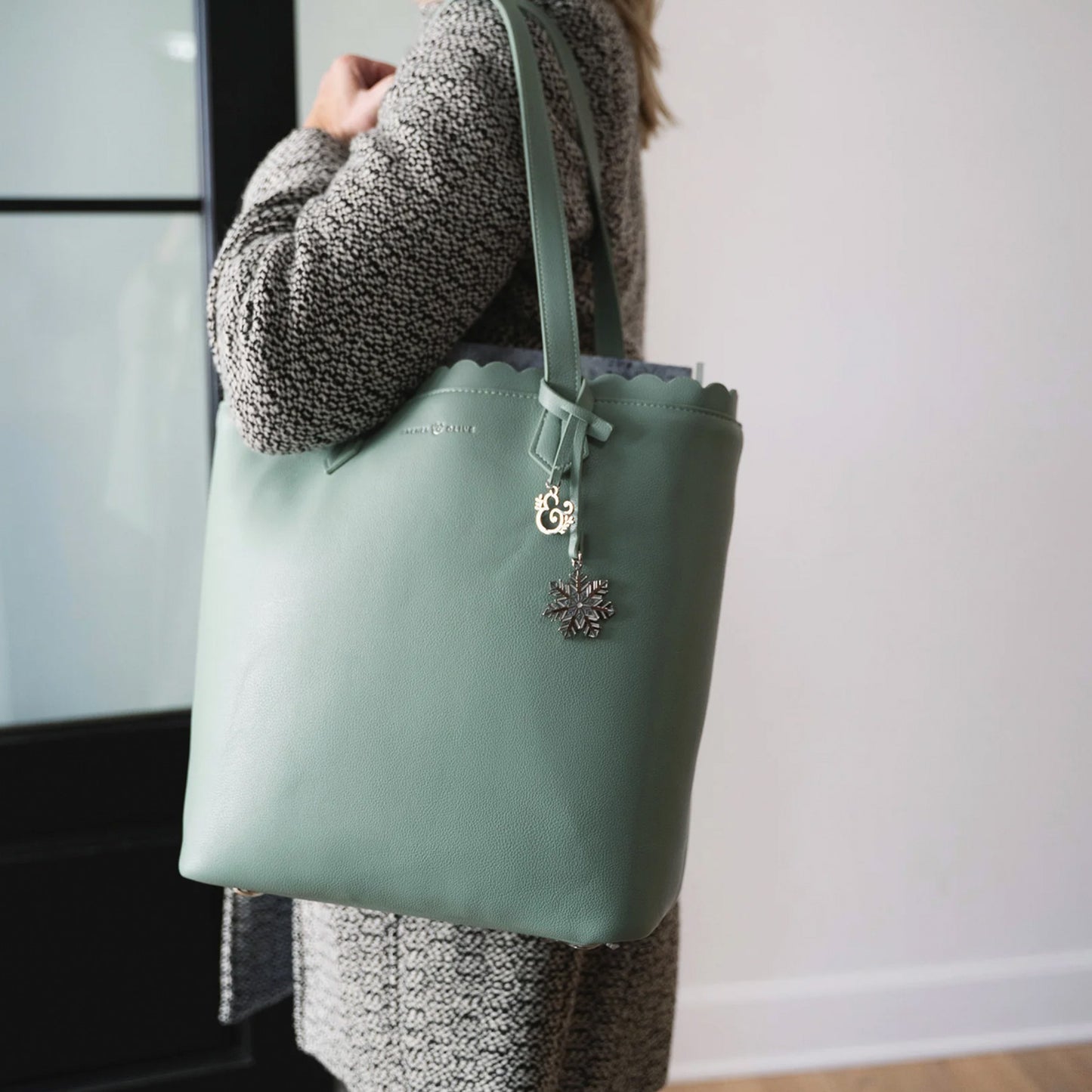 Archer & Olive - Bolso Snowflake - Menta