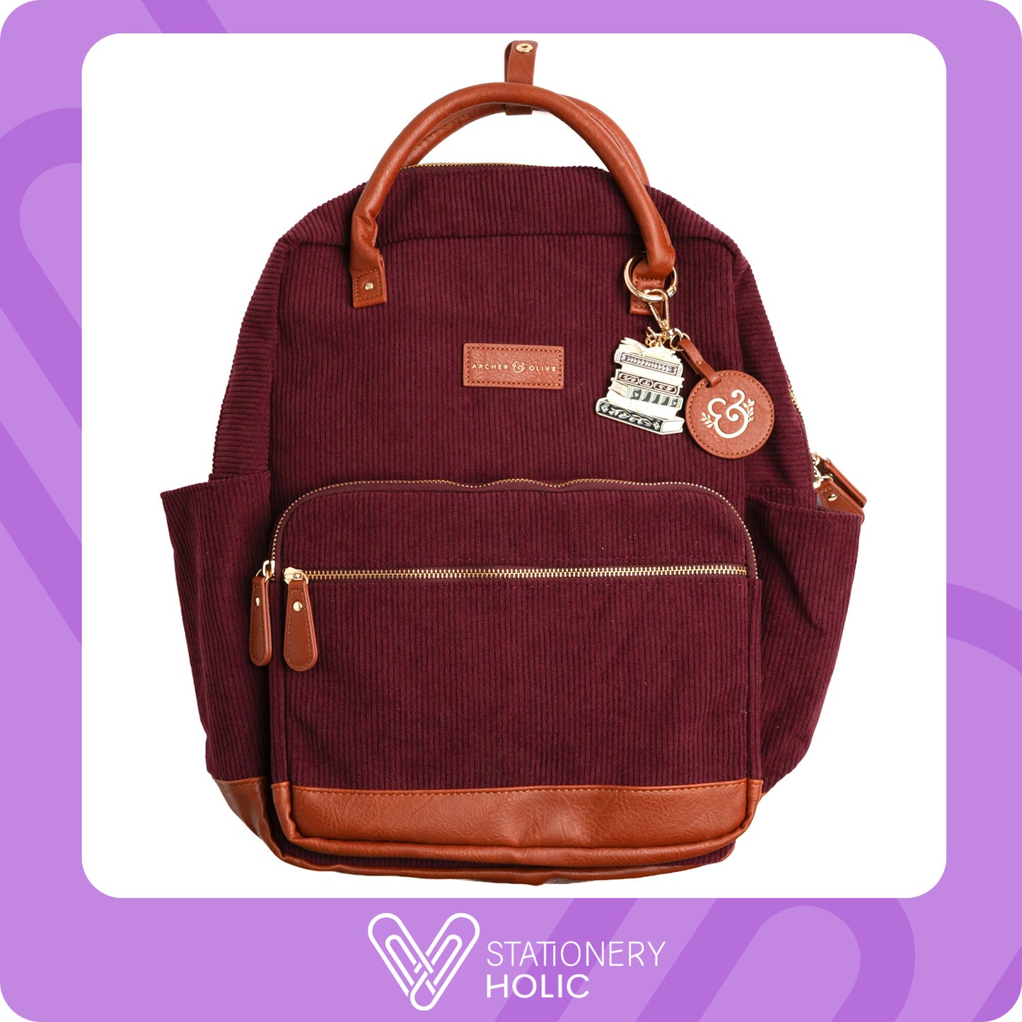 Archer & Olive - Backpack Quiet Corners - Maroon