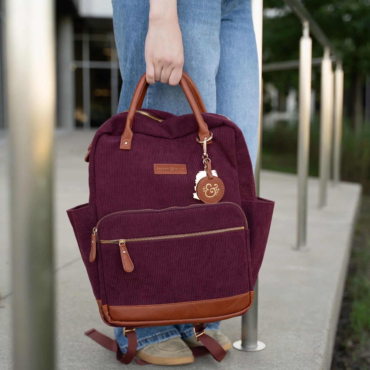 Archer & Olive - Backpack Quiet Corners - Maroon