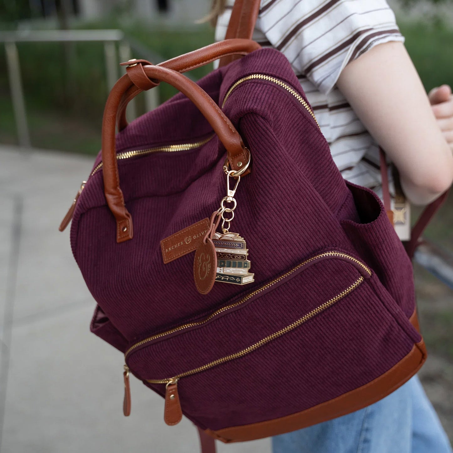 Archer & Olive - Backpack Quiet Corners - Maroon