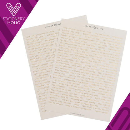 Archer & Olive - Stickers - Soft Nature Word