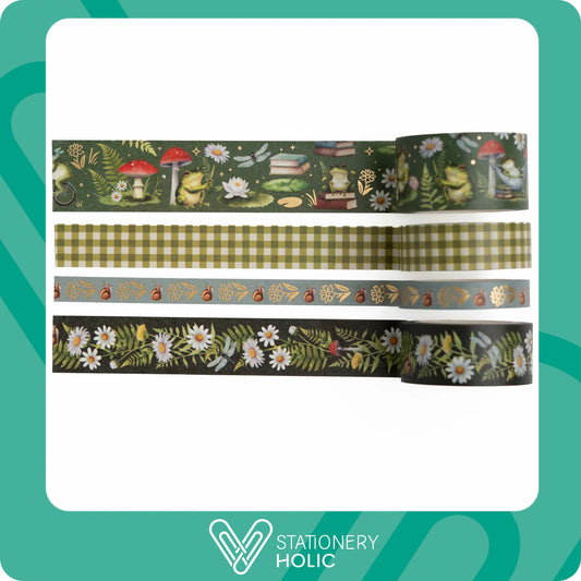 Archer & Olive - Set de Washi Tapes - Literary Frog