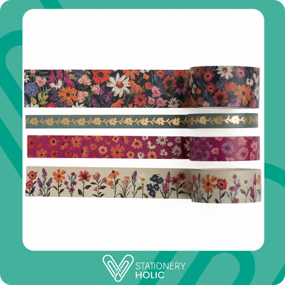 Archer & Olive - Set de Washi Tapes - Wildflowers