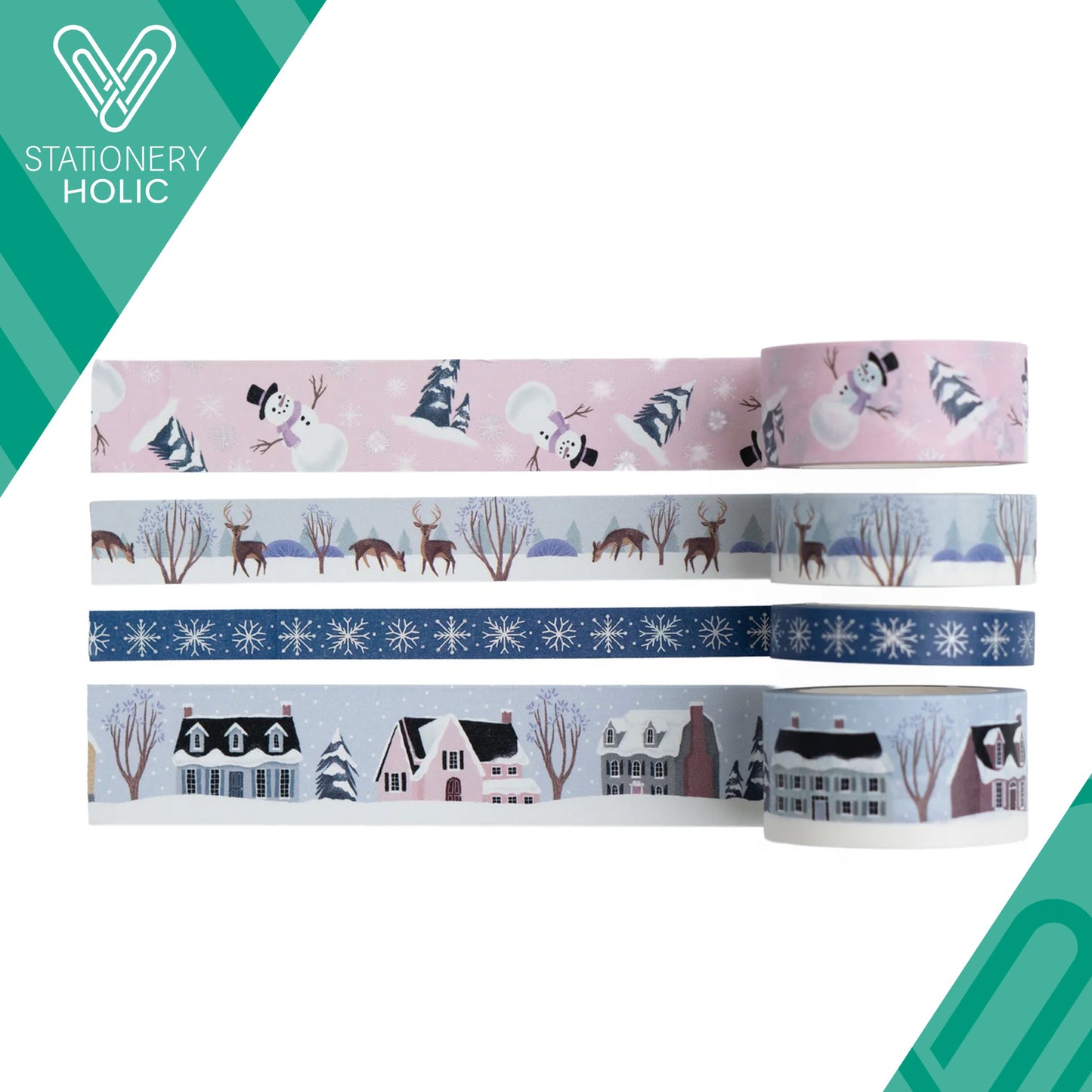 Archer & Olive - Set de Washi Tapes - Winter Village