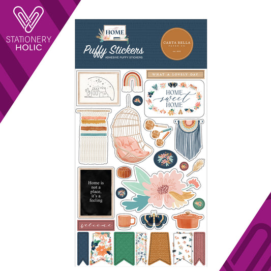 Echo Park - Puffy Stickers - At Home
