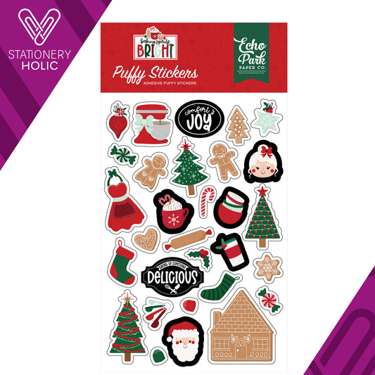 Echo Park - Puffy Stickers - Baking Spirits Bright