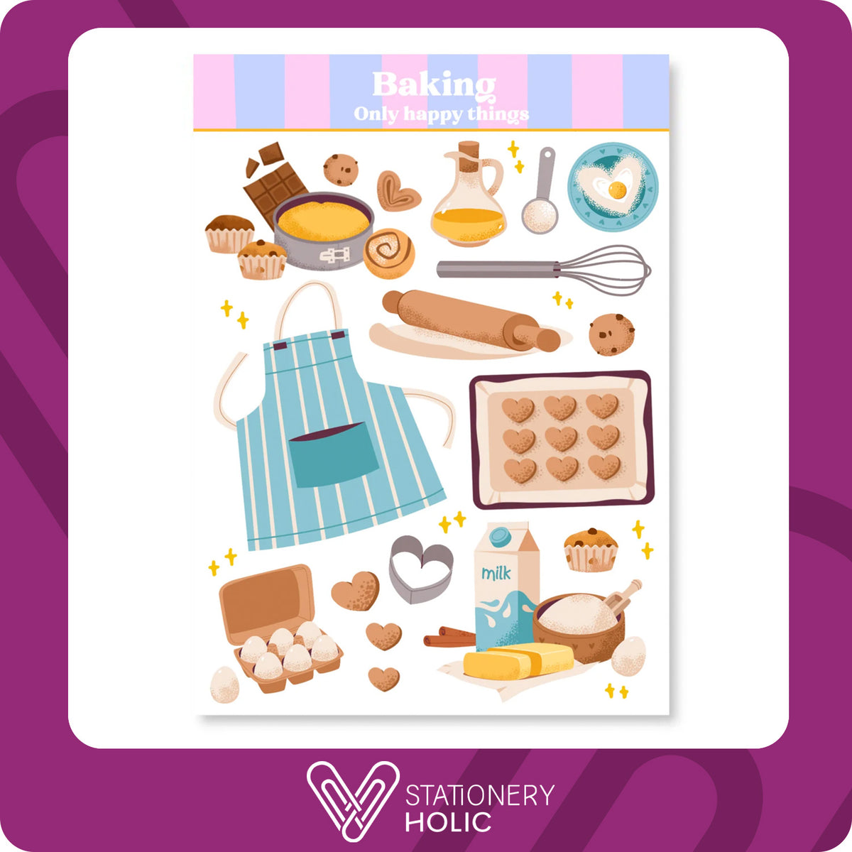 Only Happy Things - Stickers - Baking