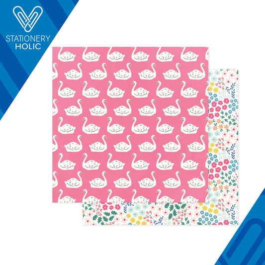 Bea Valint - Hoja de Papel 12 x 12 - Sketchbook - La Swan