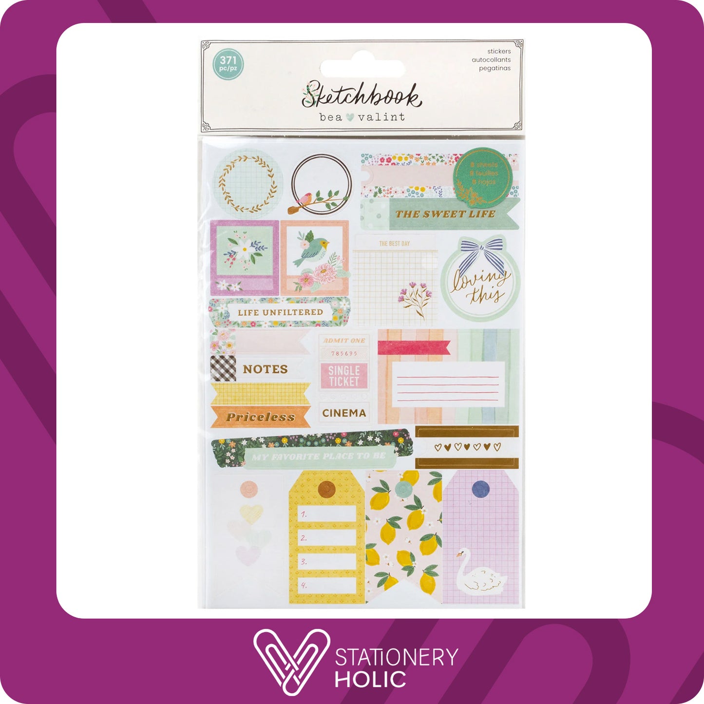 Bea Valint - Sticker Pad - Sketchbook