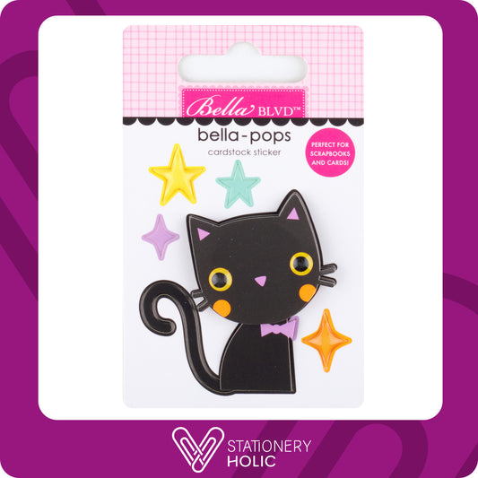 Bella Blvd - Bella Pop Sticker - Black Cat