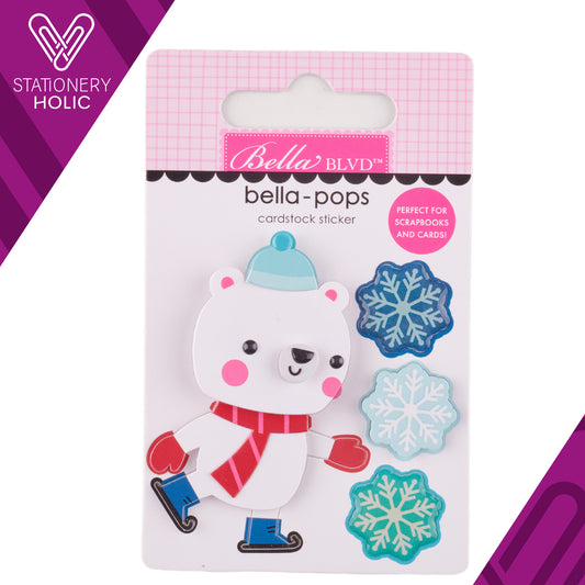 Bella Blvd - Bella Pop Sticker - Skating Bear