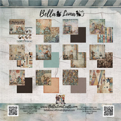 Bellaluna Crafts - Colección 8 x 8 - Crazy Pets