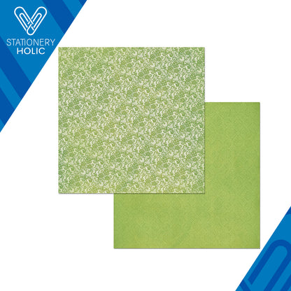 Bo Bunny - Hoja de Papel 12 x 12 - Avocado Lace