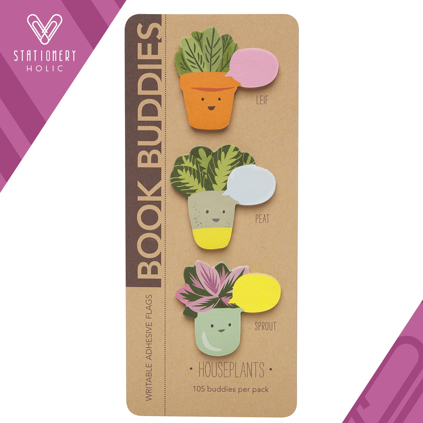 Girl Of All Work - Sticky Notes - Book Buddies: House Plants