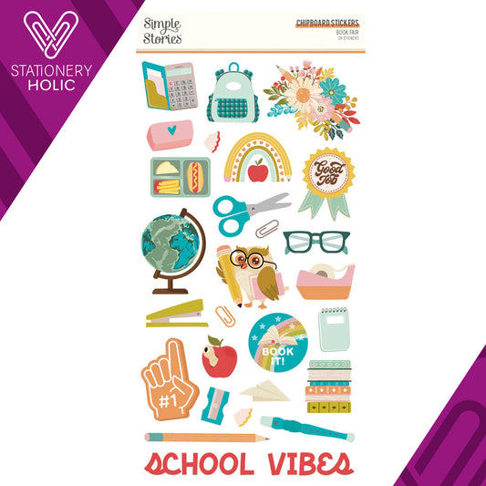 Simple Stories - Chipboards 6 x 12 - Book Fair