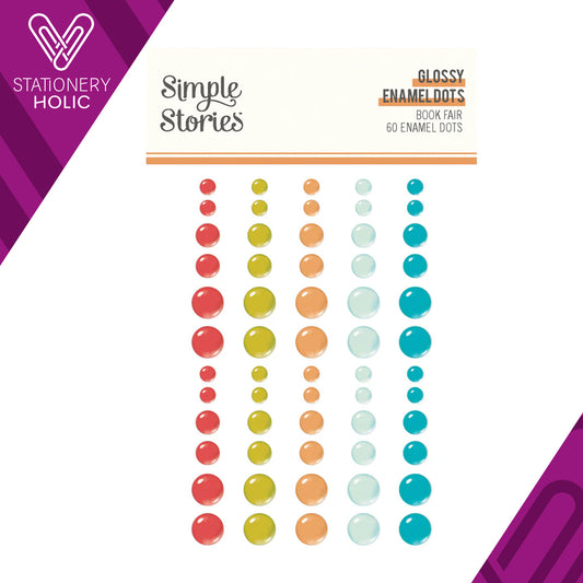 Simple Stories - Enamel Dots - Book Fair