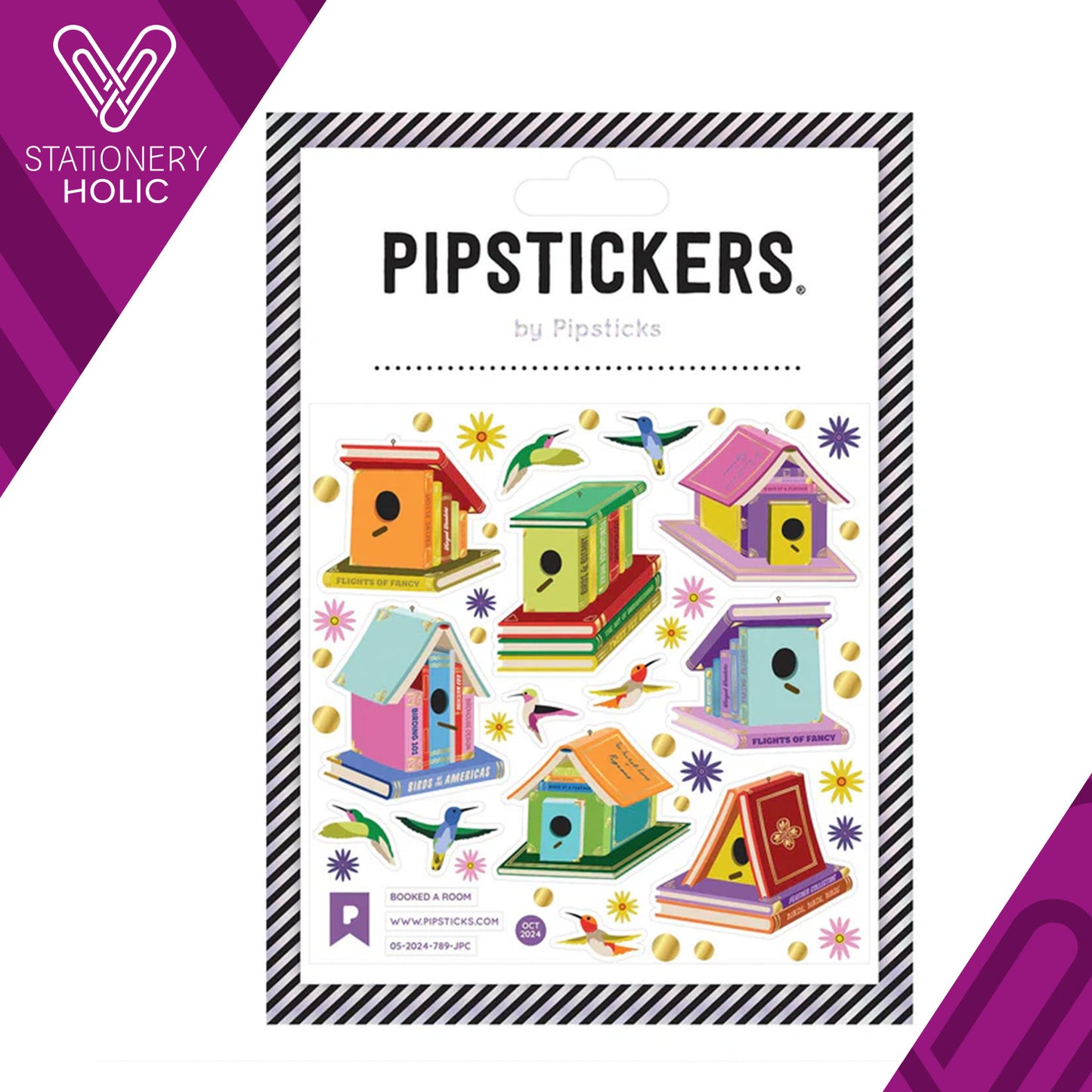 Pipsticks - Stickers 4x4" - Booked A Room