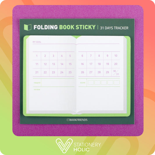 Bookfriends - Sticky Note Plegable - 31 Days Tracker