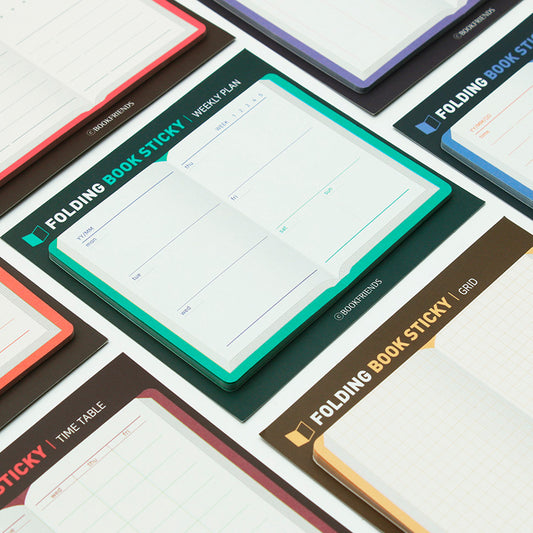 Bookfriends - Sticky Note Plegable - Weekly Schedule