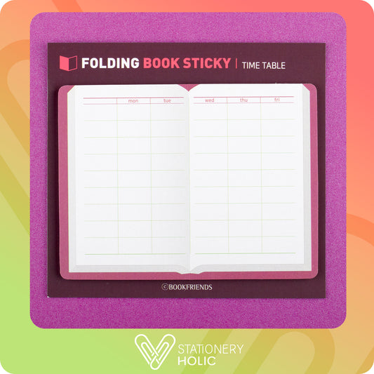 Bookfriends - Sticky Note Plegable - Time Table