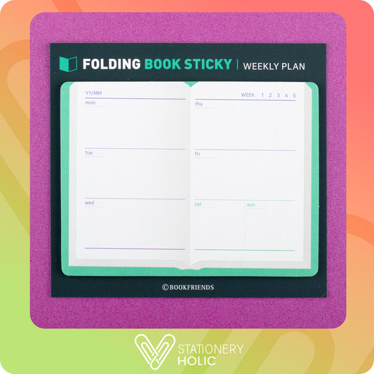 Bookfriends - Sticky Note Plegable - Weekly Plan