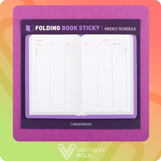 Bookfriends - Sticky Note Plegable - Weekly Schedule