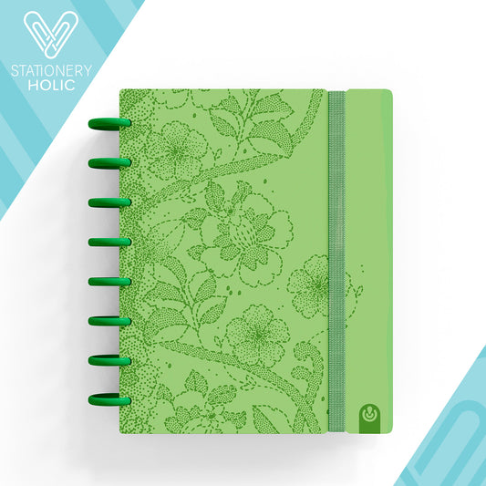 Carchivo - Cuaderno Ingeniox A5 - Flowers Verde
