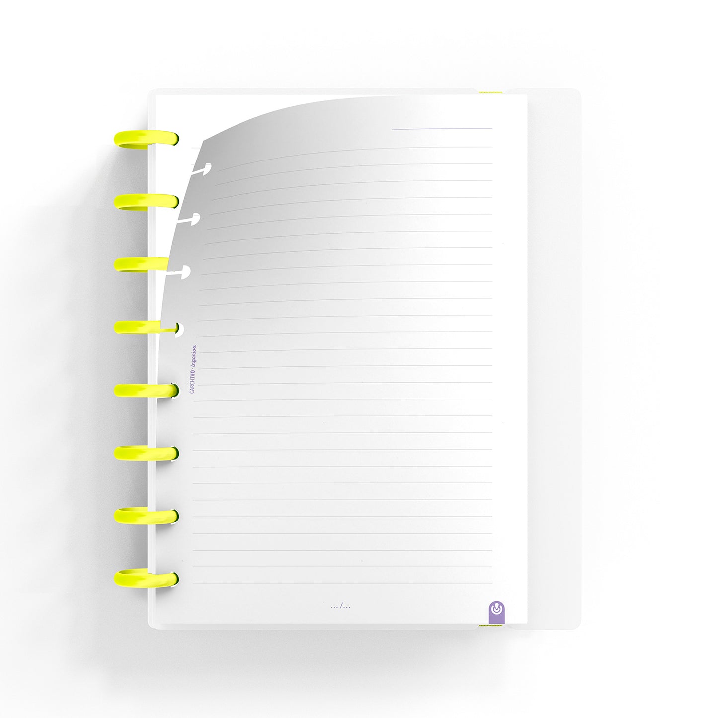 Carchivo - Cuaderno Ingeniox A5 - Neon Amarillo