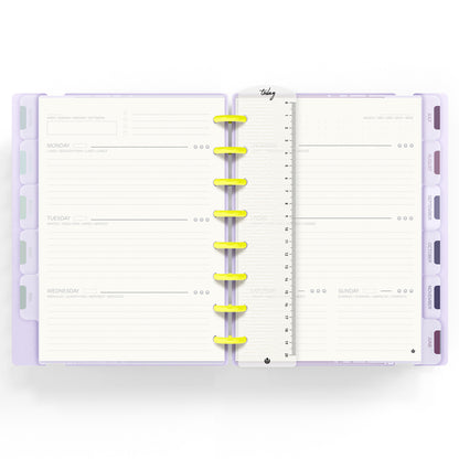 Carchivo - Planner Ingeniox A5 Neon (12 meses-no fechado) - Malva Pastel