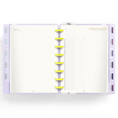 Carchivo - Planner Ingeniox A5 Neon (12 meses-no fechado) - Malva Pastel