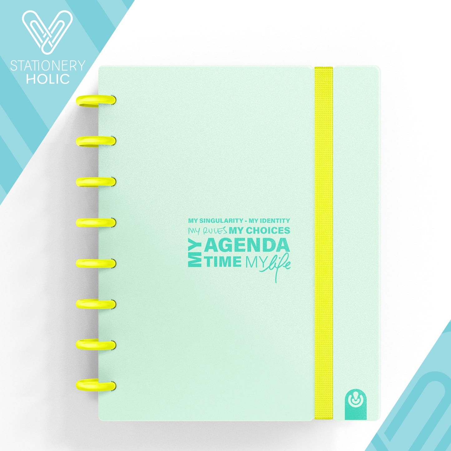 Carchivo - Planner Ingeniox A5 Neon (12 meses-no fechado) - Menta Pastel