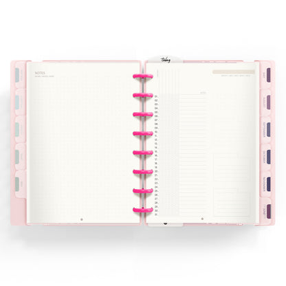 Carchivo - Planner Ingeniox A5 Neon (12 meses-no fechado) - Rosa Pastel